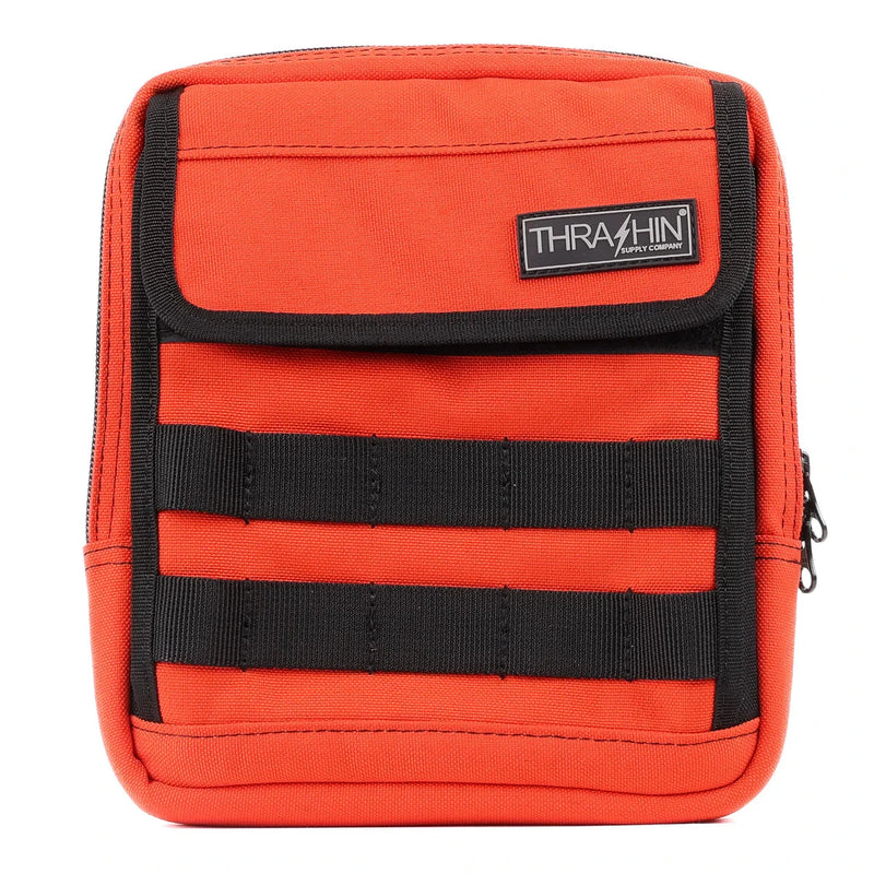 Thrashin Supply Motorcycle Handlebar Bag Slim Orange  - Customhoj