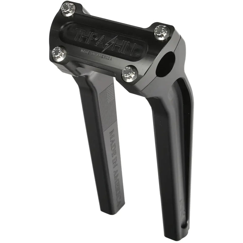 Thrashin Supply OG Pullback Handlebar Risers Black / Solid Top Clamp / 9.5" (24.1cm)