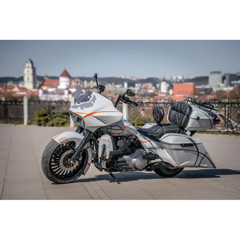 Tommy & Sons Magnus 7" Stretched Saddlebag Bodies for Harley  - Customhoj