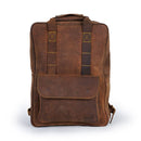 Trip Machine Eastwood Motorcycle Saddlebag / Backpack Tobacco Brown  - Customhoj