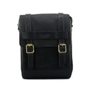 Trip Machine Vintage Leather 4.4L Motorcycle Tank / Tail Bag Black  - Customhoj