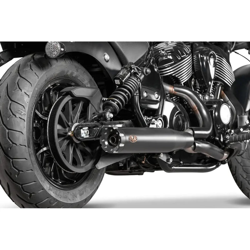 V-Performance EC Approved 2-into-1 Exhaust for Indian 22-24 Chief (Euro 5)  - Customhoj