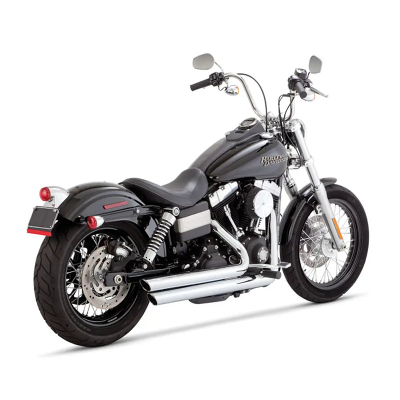 Vance & Hines Bigshots Staggered Exhaust for Harley 06-17 Dyna (excl. FLD) / Chrome  - Customhoj