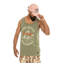Von Dutch Paradise Tank Top Olive / S  - Customhoj