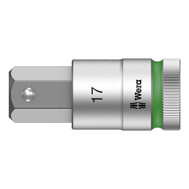 Wera Allen Head Sockets 17mm Wera Zyklop 1/2" Hex Socket Bit with Holding Function Metric Sizes Customhoj