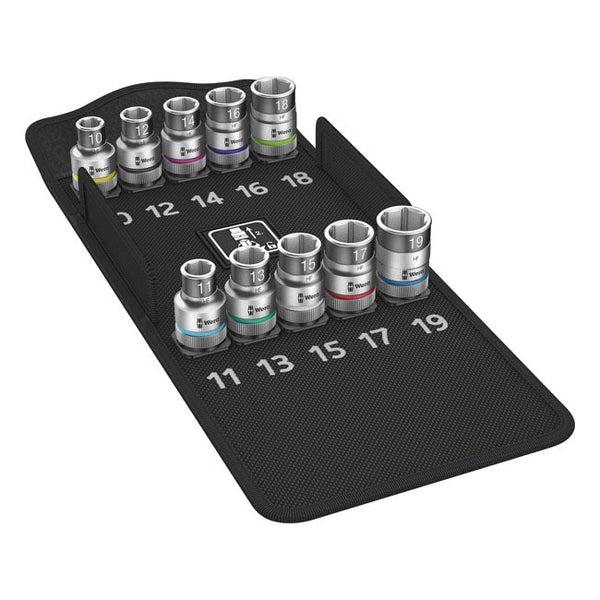 Wera Socket Set Wera Zyklop 1/2" Hex Socket Set with Holding Function Metric Sizes Customhoj