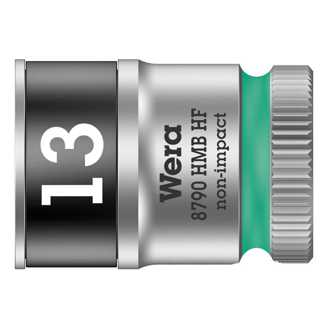 Wera Sockets 13mm Wera Zyklop 3/8" Socket with Holding Function Metric Sizes Customhoj