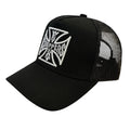 West Coast Choppers OG Cross Cap Black  - Customhoj
