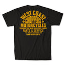 West Coast Choppers Parts T-Shirt Black/Yellow / S  - Customhoj