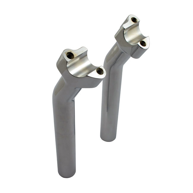 Wild1 Chubby Aluminium Pullback Handlebar Risers without Top Clamp Chrome / 9.5" (24.1cm)