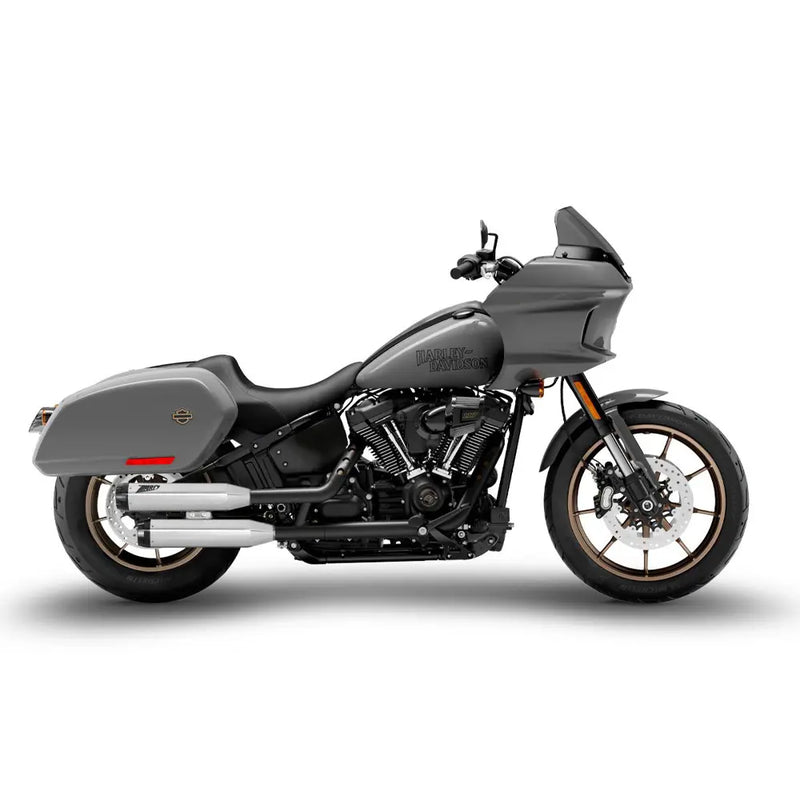 Zard EC Euro 4/5 Approved Overlapped Slip-On Mufflers for Harley Softail 18-24 Low Rider FXLR / S / ST / Polished Stainless  - Customhoj