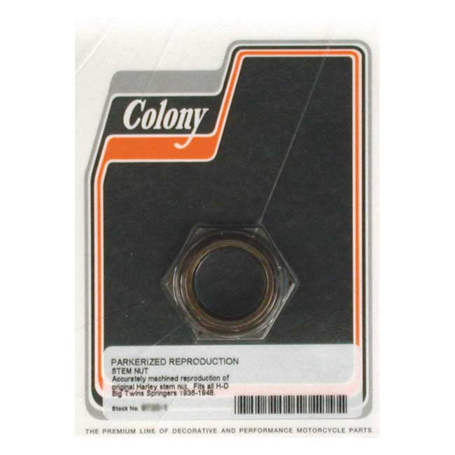 COLONY Springer reservdelar Parkerized Colony Fork Stem Nut. BT Springers 30-48. Krom / Parkerized Customhoj