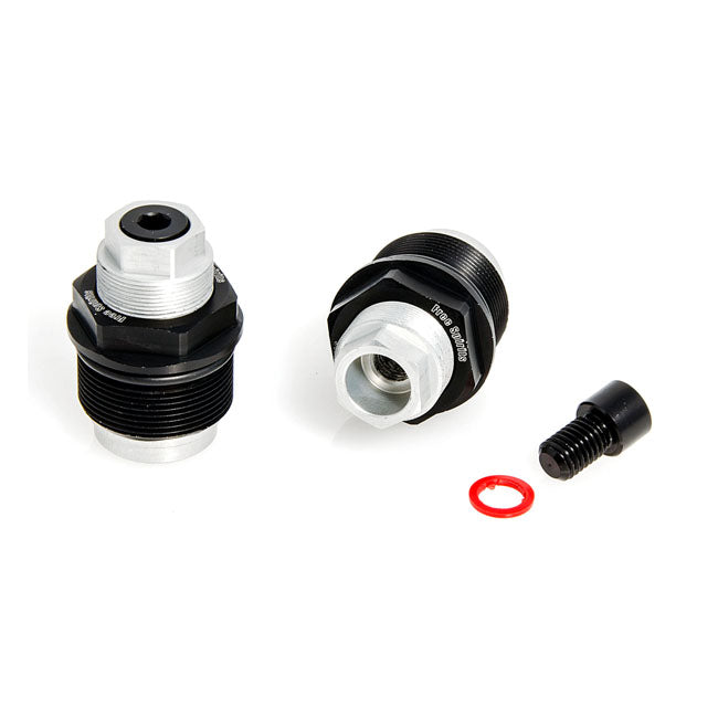 FREE SPIRITS Fork tube caps Free Spirits Fork Spring Pre-Load Adjusters. FXR 87-94; Dyna 91-05; XL 88-21 Customhoj