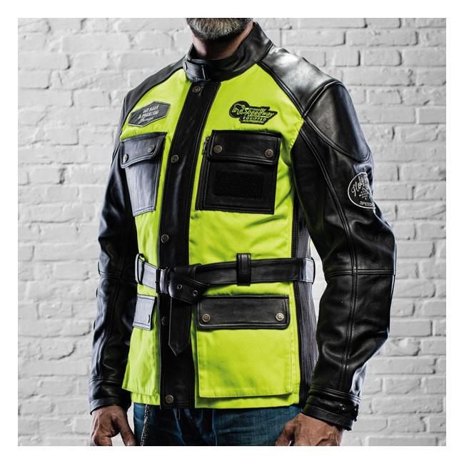 HOLY FREEDOM Jacka Holy Freedom Quattro Vision Skinnjacka Svart/Fluo Gul Customhoj