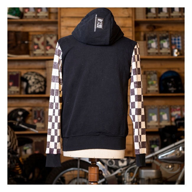 HOLY FREEDOM Tröja Holy Freedom Caferace hooded windstop Tröja Svart Customhoj