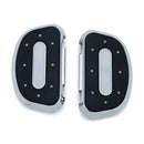 Kuryakyn Floorboards Harley 86-21 FLT/Touring; 86-21 FL Softail (excl. FXFB/S, FXDRS); 06-17 Dyna (with passenger floorboard brackets) / Chrome Kuryakyn Heavy Industry Passenger Floorboards for Harley Customhoj