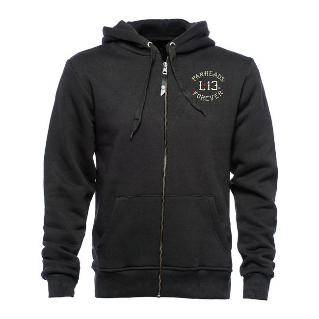 Lucky 13 Hoodie Lucky 13 Twin Cobras Zip Hoodie Svart Customhoj