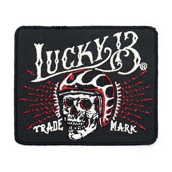 Lucky 13 Patch Lucky 13 Skull Patch Svart Customhoj