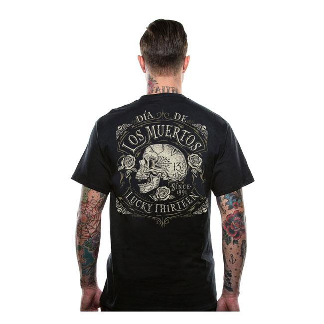 Lucky 13 T-shirt Lucky 13 Dead Skull T-Shirt Svart Customhoj