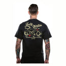 Lucky 13 T-shirt Lucky 13 Vintage Iron T-Shirt Svart Customhoj
