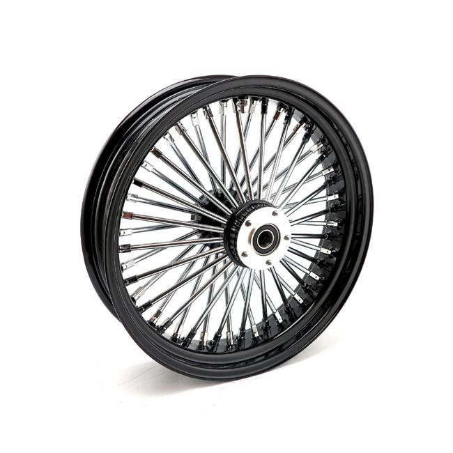 MCS Bakhjul ekrat 18" MCS Radial 48 fat spoke bakhjul 4.25 x 18 svart. TUV Customhoj