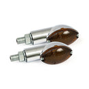 MCS Blinkers Kort / Krom/Smoke Cateye Mini Blinkers Customhoj