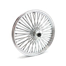 MCS Framhjul ekrat 21" MCS Radial 48 fat spoke framhjul 2.15 x 21 DF krom. TUV Customhoj