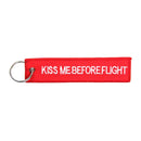 MCS Nyckelring Kiss Me Before Flight Nyckelring Röd Customhoj