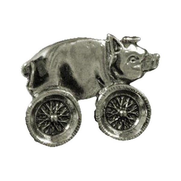 MCS Pin Hog On Wheels Biker Pin - Large Customhoj