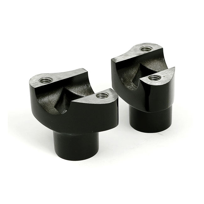 MCS Risers Svart OEM Style Risers. 1-3/4" Rise. För genomgående skruv. Svart / Krom Customhoj