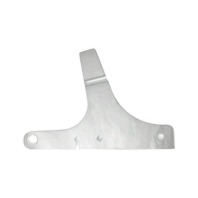 MCS Sissy Bar Side Plates Harley 2006 FLST; 00-17 FLSTC; 07-17 FLSTN; 00-03 FLSTS; 05-07 FLSTSC; 00-07 FXSTD / Chrome / 8.75" (22.2cm) wide Rigid Sissy Bar Side Plates for Harley Customhoj