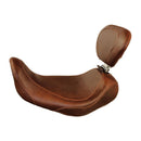 MUSTANG HD Dyna sadlar Mustang Wide Tripper Solo Sadel Ryggstöd Brun Std Dyna 06-17 Customhoj