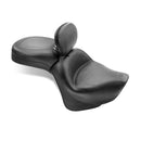 MUSTANG Kawasaki sadlar Mustang 2-Up Wide Touring Vintage Sadel Ryggstöd Vulcan 900 Customhoj