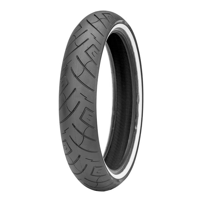 SHINKO TIRES Däck 18" 130/70B18 (69H) White Wall Shinko 777 Framdäck MC 18" Customhoj