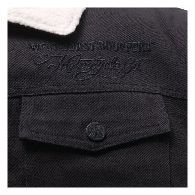 West Coast Choppers Jacket WCC Sherpa Lined Canvas Jacket Customhoj